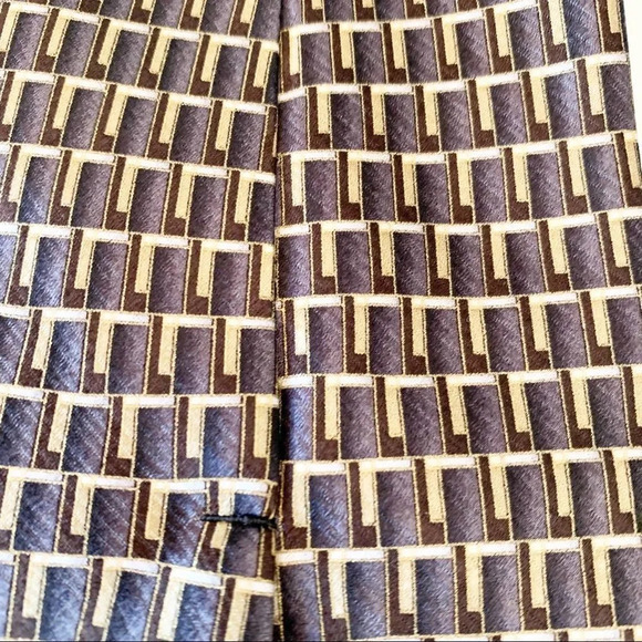 Umberto Bossi Milano All Silk Geo Print Men’s Tie Eclectic Grandpa Workwear Prom - Picture 5 of 6